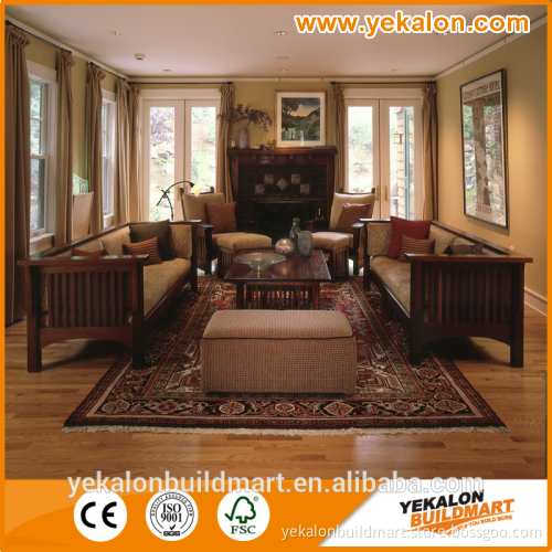Burma teak natural color multi-layer engineered wood flooring Tap&Go locking